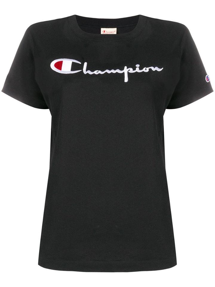 Champion Logo Patch T-shirt - Black