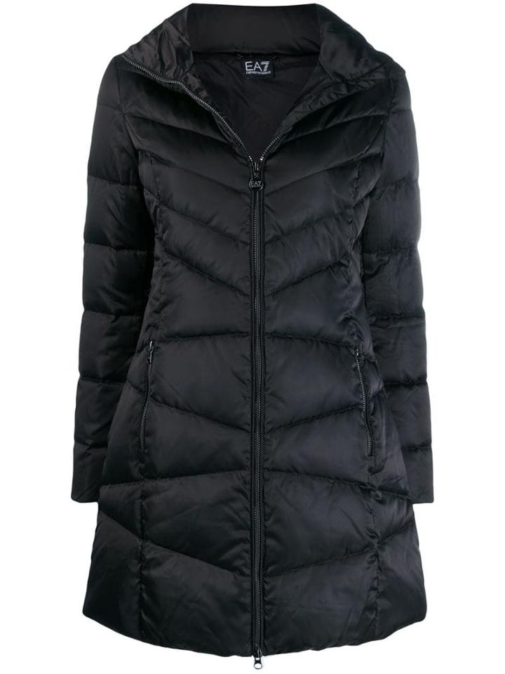 Ea7 Emporio Armani Long Padded Jacket - Black