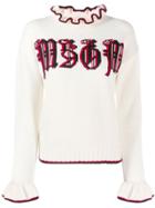 Msgm Knitted Sweatshirt - White