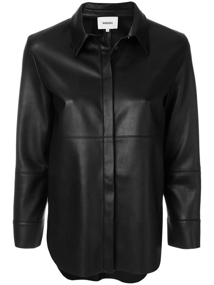 Nanushka Minimal Shirt - Black