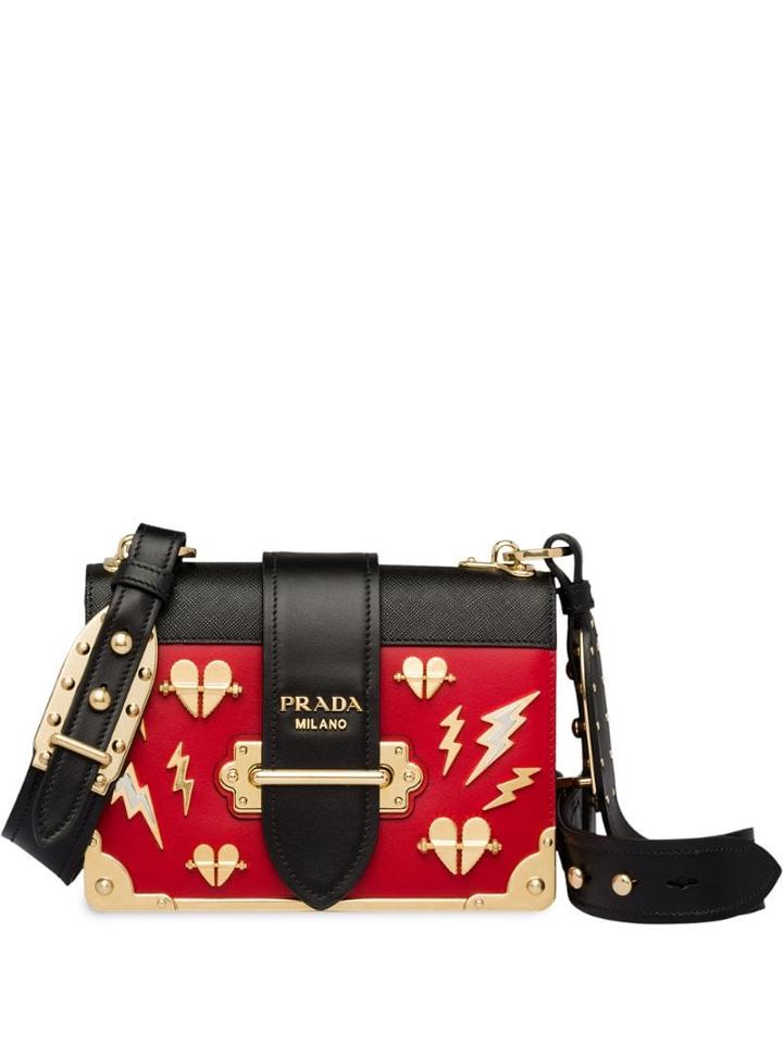 Prada Prada Cahier Shoulder Bag - Red