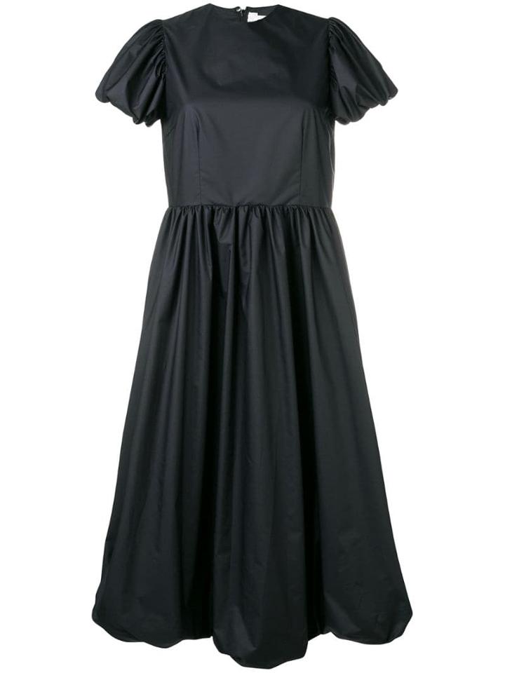 Comme Des Garçons Noir Kei Ninomiya Balloon Skirt Midi Dress - Black