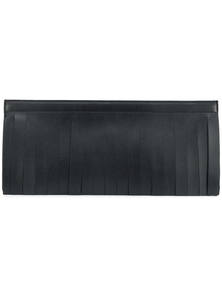 Mm6 Maison Margiela Spliced Long Clutch - Black
