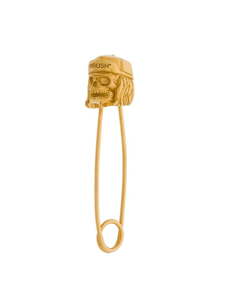 Ambush Safety Pin Earring - Metallic