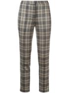 Adam Lippes Plaid Fitted Trousers - Brown