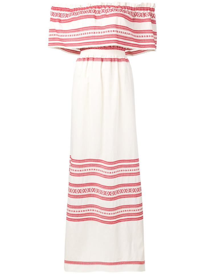 Celia Dragouni Off-shoulder Maxi Dress - Nude & Neutrals