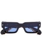 Jacques Marie Mage Square-frame Sunglasses - Black