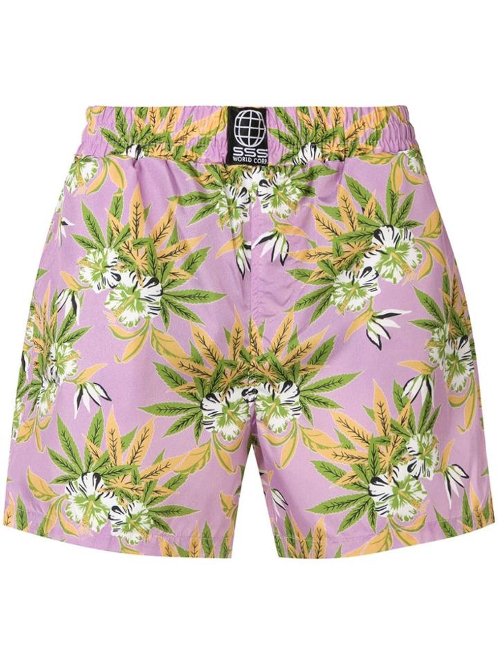 Sss World Corp Milkshake Swim Shorts - Pink & Purple