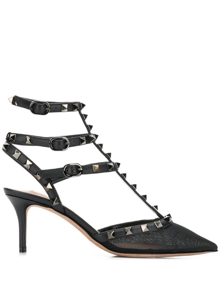 Valentino Valentino Garavani Rockstud 65 Strappy Pumps - Black