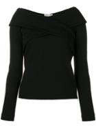Emilio Pucci Crossover Off-shoulder Top - Black