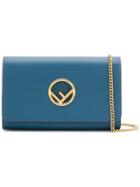 Fendi Kan I F Wallet On Chain - Blue