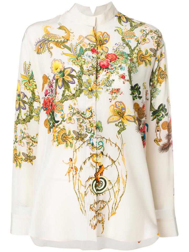 Etro Floral Print Shirt - Nude & Neutrals