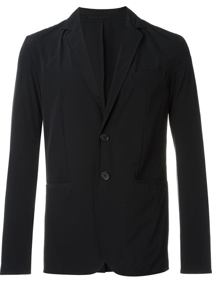 Aspesi Single Breasted Blazer, Men's, Size: Large, Blue, Polyamide/spandex/elastane