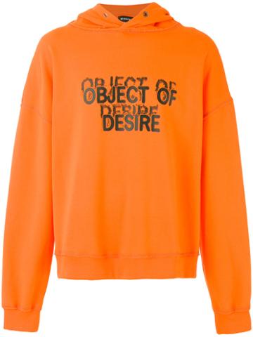 Misbhv 'object Of Desire' Hoodie, Men's, Size: Xs, Yellow/orange, Cotton/polyamide