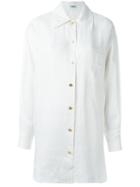 Chanel Vintage Logo Pocket Shirt, Women's, Size: 36, White