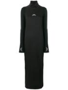 A-cold-wall* Logo Printed Long Dress - Black