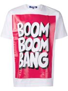 Junya Watanabe Man 'boom Boom Bang' Print T-shirt - White