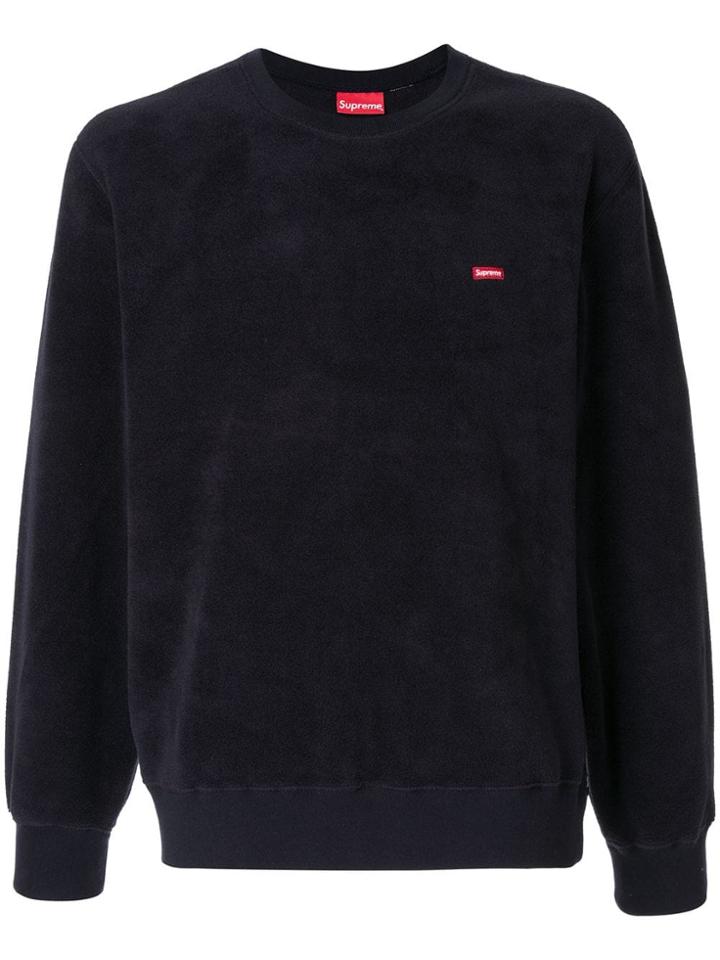 Supreme Polartec Small Box Crew Neck - Blue