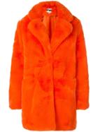 Apparis Oversized Faux-fur Jacket - Orange
