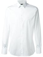 Dolce & Gabbana Classic Formal Shirt, Men's, Size: 43, White, Cotton/spandex/elastane