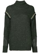Muller Of Yoshiokubo Turtle-neck Fitted Sweater - Grey