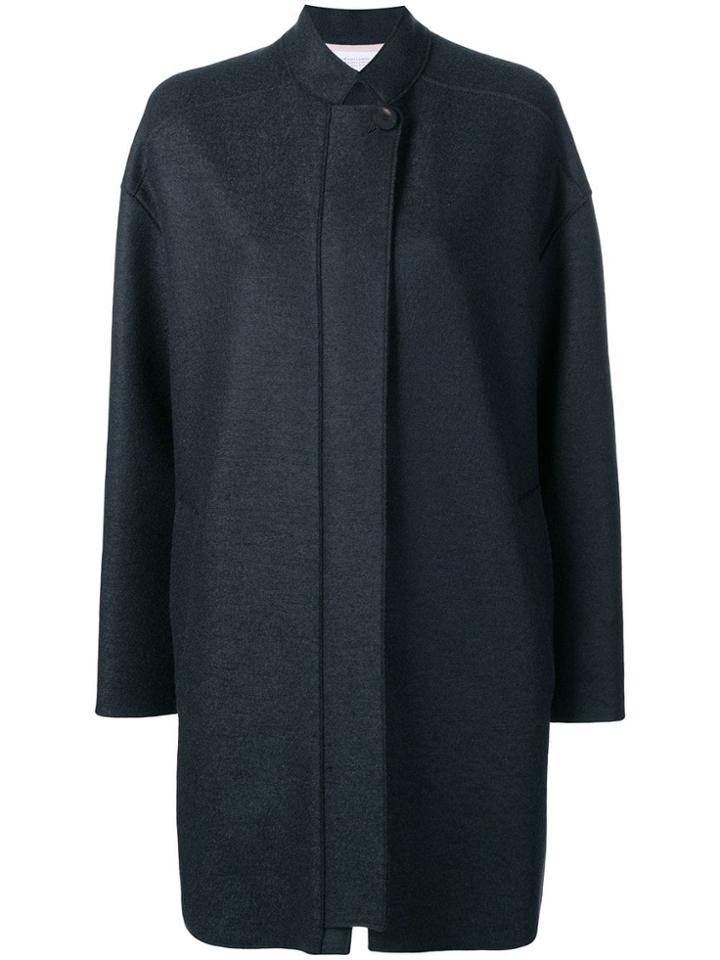 Harris Wharf London Oversized Single-breasted Coat - Grey