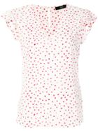Steffen Schraut V-neck Printed Blouse - White
