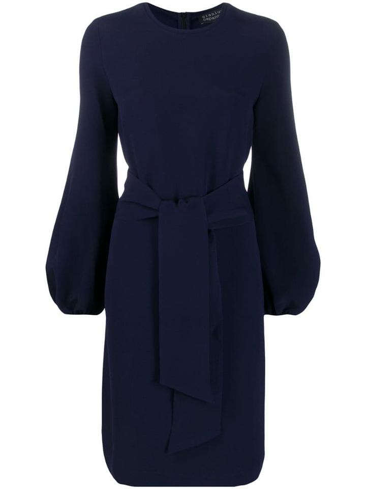 Gianluca Capannolo Tie Waist Dress - Blue