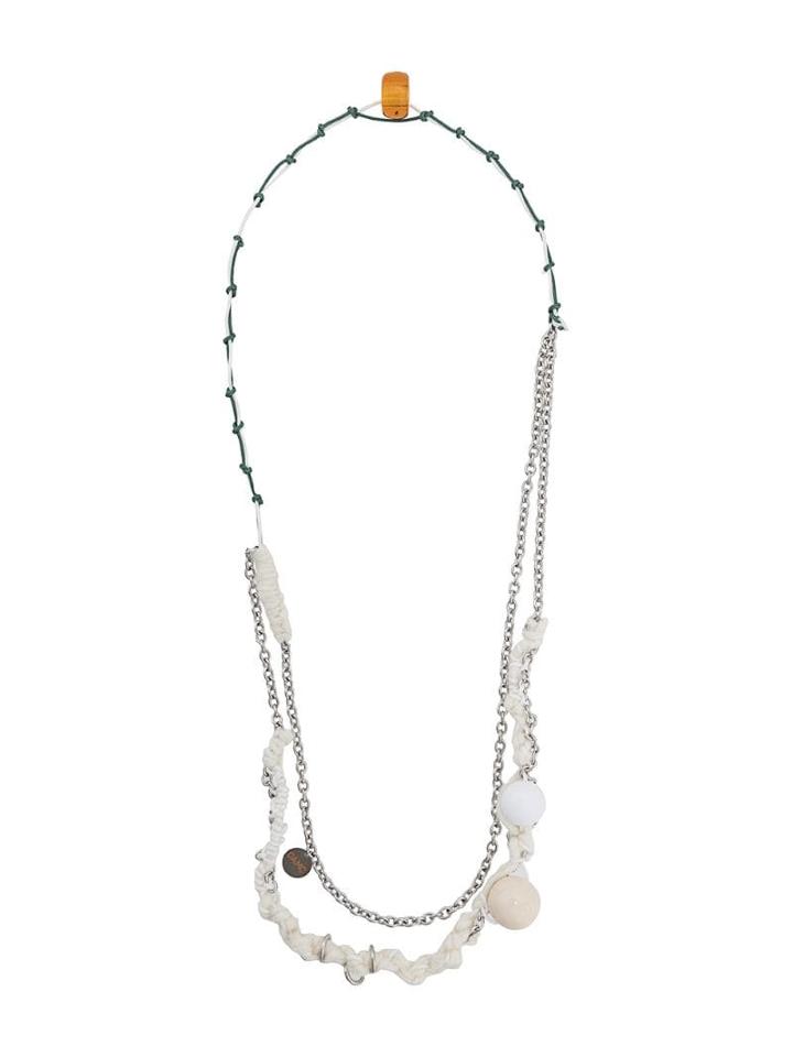 Oamc Cotton Necklace - White