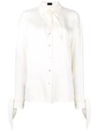 Magda Butrym Tie Cuff Shirt - White