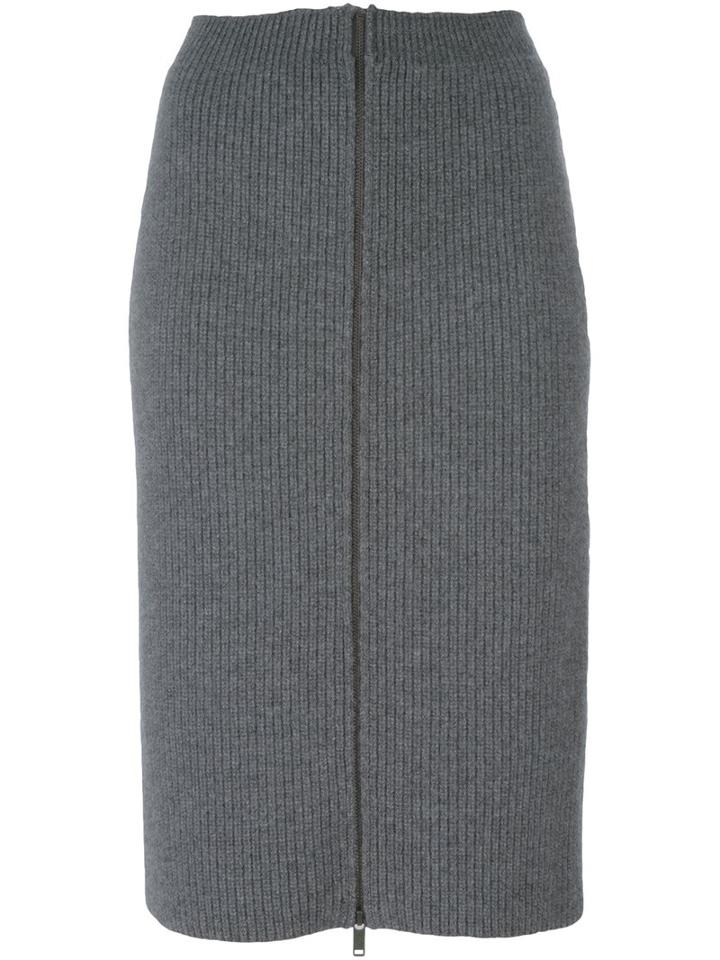 Christian Wijnants 'kazimir' Skirt, Women's, Size: Medium, Grey, Wool