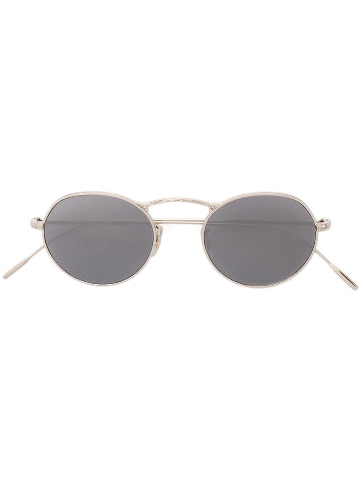 Oliver Peoples M-4 Round Frame Sunglasses - Yellow