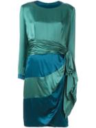 Jean Louis Scherrer Vintage Draped Panel Dress, Women's, Green