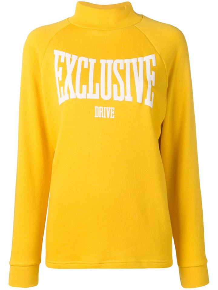 Roseanna Mock Neck Sweatshirt - Yellow