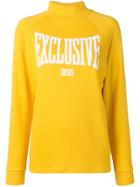 Roseanna Mock Neck Sweatshirt - Yellow