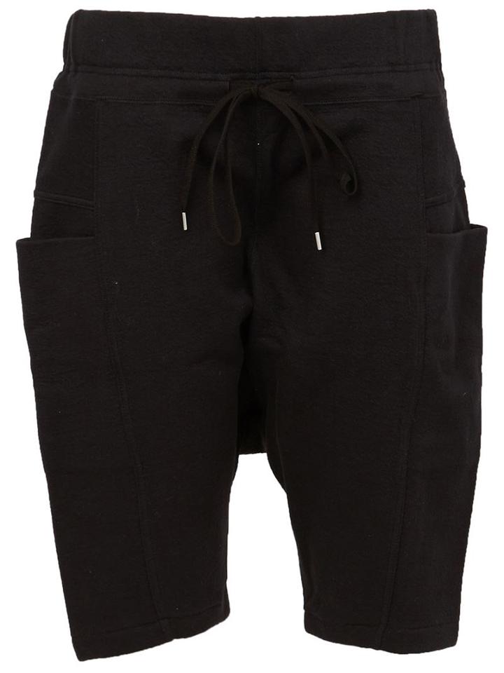 The Viridi-anne Drawstring Track Shorts, Men's, Size: 3, Black, Cotton/polyester/cupro