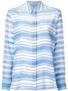Altuzarra Striped Silk Shirt - Blue