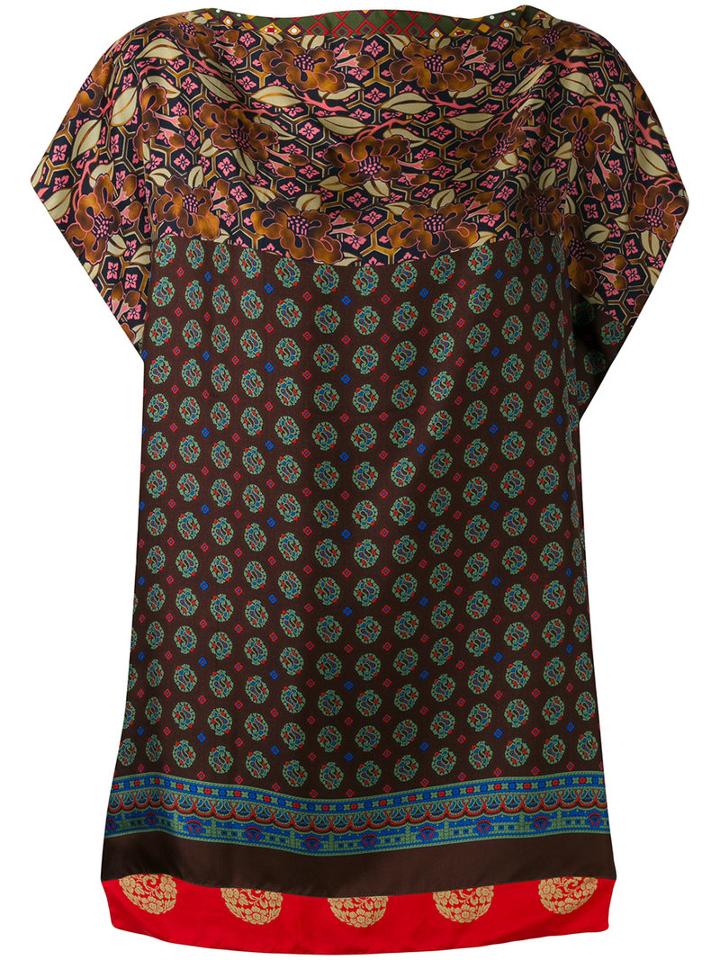 Pierre-louis Mascia - Aloe Blouse - Women - Silk - One Size, Brown, Silk