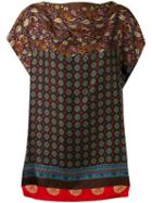 Pierre-louis Mascia - Aloe Blouse - Women - Silk - One Size, Brown, Silk