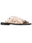 Msgm Woven Flat Sandals