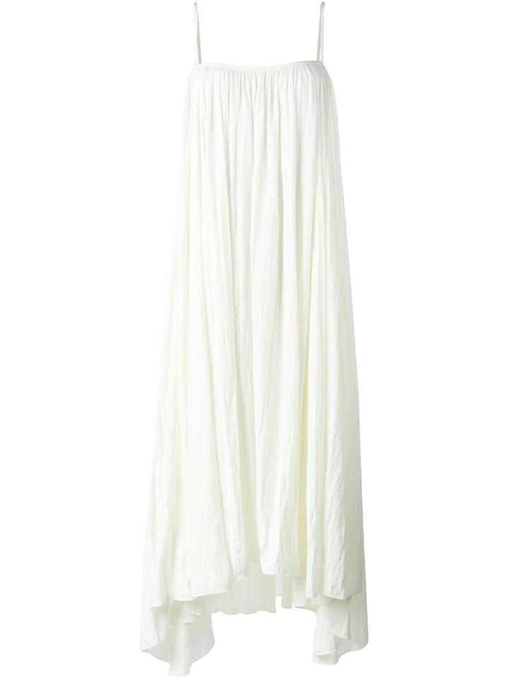 Lanvin Floating Maxi Dress, Women's, Size: 34, White, Polyester