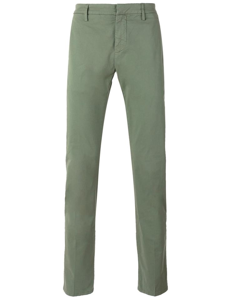 Dondup Classic Chinos, Men's, Size: 34, Green, Cotton/spandex/elastane