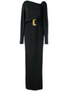 Tom Ford - Belted Gown - Women - Silk - 44, Women's, Black, Silk