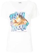 Hysteric Glamour Print Chest Pocket T-shirt - White