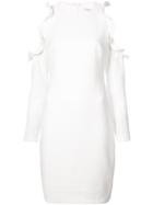 Black Halo Cold Shoulder Dress - Nude & Neutrals