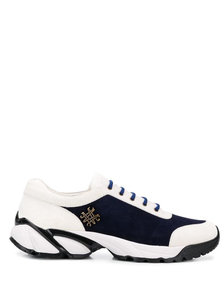 Mr & Mrs Italy Suede Lace Up Sneakers - Blue