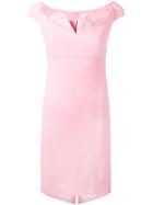 Capucci Off-shoulder Fitted Dress - Pink & Purple