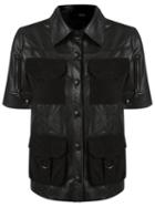 Andrea Bogosian Leather Shirt, Women's, Size: Pp, Black, Leather