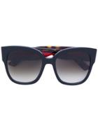 Gucci Eyewear Rectangular Frame Sunglasses - Black