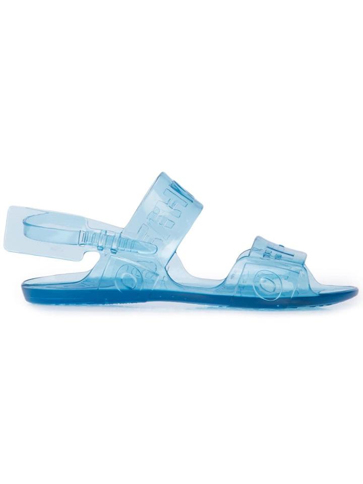 Off-white Zip Tie Jelly Sandals - Blue